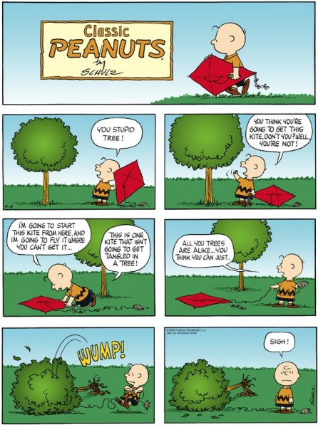 классический комикс про Чарли Брауна