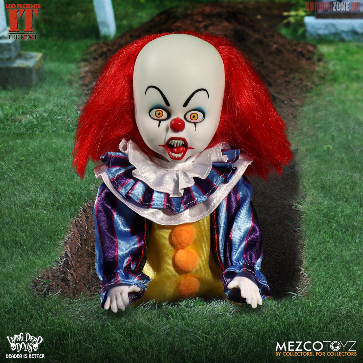 He’s Pennywise the clown, and now he’s a Living Dead Doll