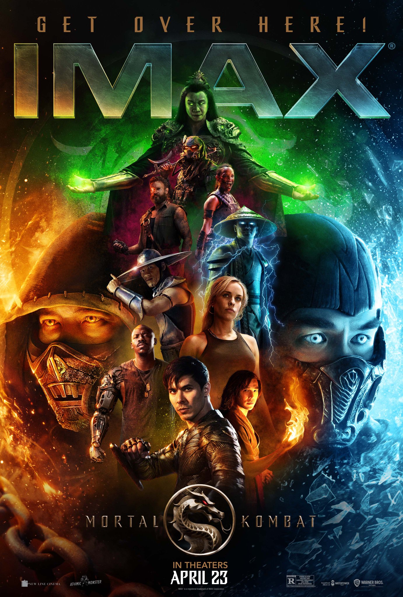Герои и злодеи на IMAX-постере фильма "Мортал Комбат"